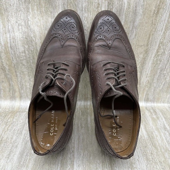Cole Haan Grand OS Dress Shoes Mens‎ Size 10 Brown Leather Oxfords Wing Tip main image 10
